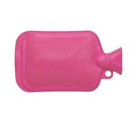 Domasvmd Práctica y segura bolsa de agua caliente de goma con orejas para todas las edades, cálida y relajante, calentador de pies, diseño rosa, bolsa de agua caliente