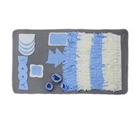 Domasvmd Tapete de olfateo para perros, juguete interactivo de rompecabezas de alimentación lenta, almohadilla grande para olfatear que mejora la inteligencia para cachorros y perros, alfombrilla de