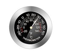 Domasvmd Termómetro/Higrómetro para Coche, Mini Esfera Mecánica, Analógico, Detección de Temperatura y Humedad, Medidor de Precisión
