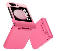 Domaver - Carcasa para Galaxy Z Flip5, 5G, protección de bisagra mate para Galaxy Z Flip5, funda rígida para teléfono Galaxy Z Flip 5 5G, rosa neón