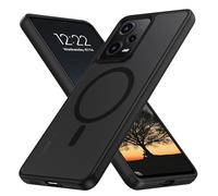 Domaver - Carcasa para Xiaomi Redmi Note 12 Pro 5G, magnética compatible con Magsafe Case Case con protección Translúcida Mate Fin, funda para Xiaomi Redmi Note 12 Pro 5G, color negro