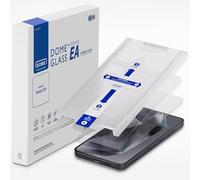 DOME GLASS Whitestone EA - Protector de pantalla de vidrio compatible con Galaxy S24 [kit de fácil instalación, vidrio templado 9H], paquete de 2