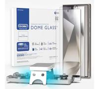 DOME GLASS Whitestone - Protector de pantalla compatible con Galaxy S24 Ultra + lámpara UV [vidrio templado 9H, sin burbujas, kit de instalación] - 2 unidades