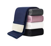 Domee Leggings Invierno Térmicos Pantalone con Forro Polar Algodón Niña Azul Marino 8-9 años (Talla del Fabricante 140)