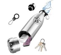 Domemit Botella de Agua Segura con Compartimento Oculto Secreto, Caja de Almacenamiento de Acero Inoxidable, Desenrosca la Parte Inferior para Guardar tus Objetos de Valor, Jubilación 730ml