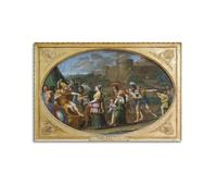 Domenichino - Póster de Timoclea Antes de Alejandro Magno para pared, lienzo impreso, decoración de dormitorio, sala de estar, 30 x 45 cm