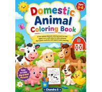 Domestic Animal Coloring Book for Kids Ages 3-6: Fun & Easy Farm Animal Coloring Pages with Big, Bold Designs for Toddlers and Preschoolers | Cute ... Pig, Sheep & More for Creative Learning