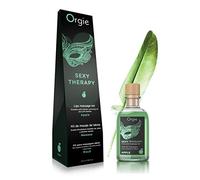 Orgie - Sexy Therapapy Kissable Massage Set - Manzana | Masaje besable | Massage oil - Con 01 pluma, 01 guía de masaje de labios