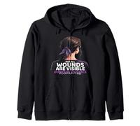 Domestic Violence Awareness Gifts Domestic Violence Fighter Sudadera con Capucha