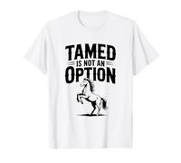 Domesticado No Es Una Opción Divertido Amante De Los Caballos Camiseta