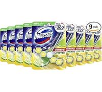 Domestos Power 5 - Limpiador de inodoro (9 x 55 g), color lima
