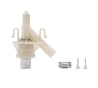 Dometic 385311641 - Kit de válvula de agua original | Para inodoros Dometic y Sealand 300, 301, 310, 320 | Incluye abrazadera de manguera y cierres | Kit compacto blanco para reparación y reemplazo