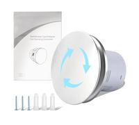 Domigard 160mm Extractor De Baño, Extractor De Aire Potente Silencio, Extractor De Baño Impermeable IPX4, Apto Para Baños, Cocinas y Aseos,Sin enchufe[Clase de eficiencia energética A]