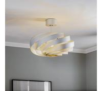 Domiluce Plafón Vento, color aluminio, Ø 50 cm, metal