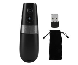 Domina tus presentaciones: Control remoto inalámbrico de alta compatibilidad con diseño ergonómico para mayor comodidad y confianza.