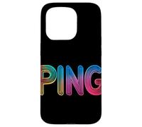 Dominación de ping multicolor para el verdadero jugador Carcasa para iPhone 15 Pro
