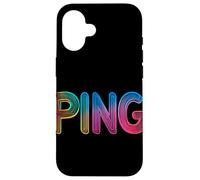 Dominación de ping multicolor para el verdadero jugador Carcasa para iPhone 16