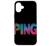Dominación de ping multicolor para el verdadero jugador Carcasa para iPhone 16 Plus