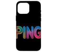 Dominación de ping multicolor para el verdadero jugador Carcasa para iPhone 16 Pro Max