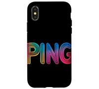 Dominación de ping multicolor para el verdadero jugador Carcasa para iPhone X/XS