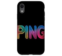 Dominación de ping multicolor para el verdadero jugador Carcasa para iPhone XR
