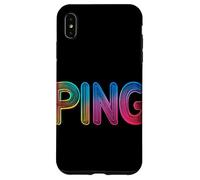 Dominación de ping multicolor para el verdadero jugador Carcasa para iPhone XS Max