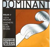 Dominant Strings 132.125 - Cuerda para violín de entorchado plateado en Re, 1/8