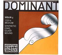 Dominant Strings 133.125 - Cuerda para violín de entorchado plateado en Sol, 1/8