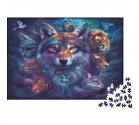 Dominar a los Animales Puzzles para Adultos 1000 Piezas Juguetes De Desafío De Juego EduGatosivo Obra De Arte De Juego De Rompecabezas para Adultos 1000 Piezas 1000pcs (75x50cm)