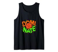 Dominar Baloncesto Arte Retro Abstracto Energía Domi-Nate Camiseta sin Mangas