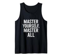 Domínate a ti mismo, Maestro todo, Cita estoica, Vintage. Camiseta sin Mangas