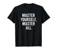 Domínate a ti mismo Maestro Todo, Estoico, Cita. Camiseta