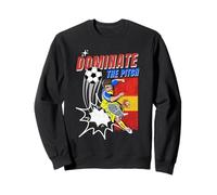 Dominate The Pitch Soccer Player Action España Bandera Diseño Sudadera