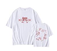 Dominate Worldtour Camisetas Algodón gráfico Unisex Manga Corta for Hombres Mujeres(A-White,M)