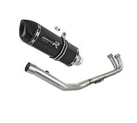 DOMINATOR Sistema de escape Colector Silenciador HP1 NEGRO compatible con XP 530 T - MAX 2012-2016