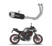 DOMINATOR Sistema de escape Colector Silenciador S3 NEGRO Ninja 650 2023-2026