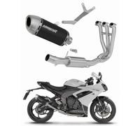 DOMINATOR Sistema de escape Colector Silenciador S6 NEGRO Daytona 660 2024-2026