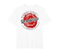 Domingo el Hombre el Mito la leyend Domingo Nombre Camiseta, Hombre Tallas Grandes, Blanco, 2X Alto