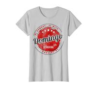 Domingo el Hombre el Mito la leyend Domingo Nombre Camiseta, Mujer, Plata, XL