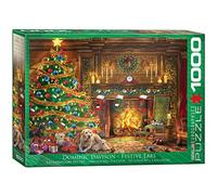 Eurographics Rompecabezas Dominic Davison – Weihnachts Labradors Multicolor 1000 piezas