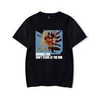 Dominic Fike Don't Stare at The Sun - Camiseta casual de cuello redondo a la moda, retro, clásica, manga corta, Negro, 4XL