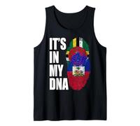 Dominica y Haitiano Mix ADN Flag Heritage Camiseta sin Mangas