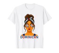 Dominican Girl Dominican Republic Flag Dominican Girlfriend Camiseta