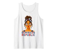 Dominican Girl Dominican Republic Flag Dominican Girlfriend Camiseta sin Mangas