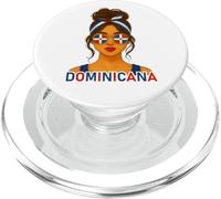 Dominican Girl Dominican Republic Flag Dominicana Girlfriend PopSockets PopGrip para MagSafe