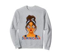 Dominican Girl Dominican Republic Flag Dominicana Girlfriend Sudadera