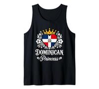 Dominican Princess Dominican Republic Flag Dominican Girl Camiseta sin Mangas