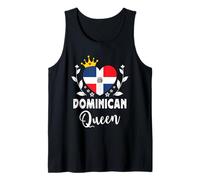 Dominican Queen Dominican Republic Flag Dominican Woman Camiseta sin Mangas