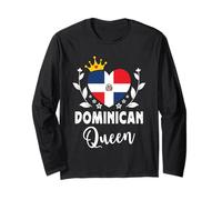 Dominican Queen Dominican Republic Flag Dominican Woman Manga Larga