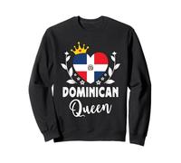 Dominican Queen Dominican Republic Flag Dominican Woman Sudadera